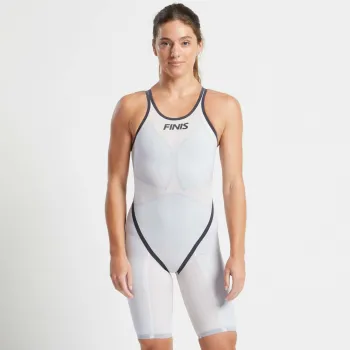 Costum inot tehnic pentru fete si femei - Finis HydroX - alb