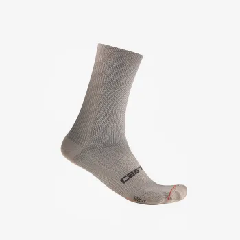 Castelli - sosete ciclism - Espresso 18 Sock - argila