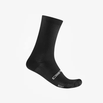 Castelli - sosete ciclism - Espresso 18 Sock - negru