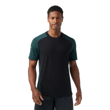 Smartwool - tricou merino - Active Mesh Short Sleeve - Verde/Negru