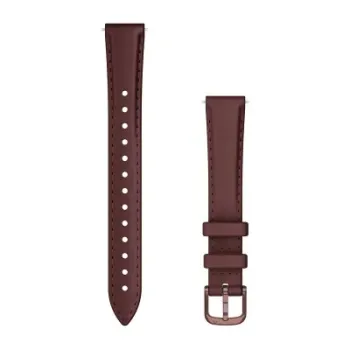 Garmin - curea piele - Lily 2 - 14 mm - darkbronze I mulberry