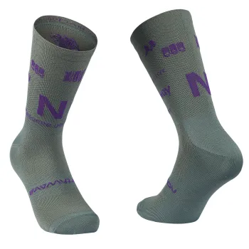 Northwave - sosete ciclism - Type Sock - Sage | Dark Purple