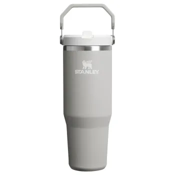 Stanley - termos tip sticla cu pai - Iceflow Flip Straw Tumbler 2.0 - gri - 0.89 L