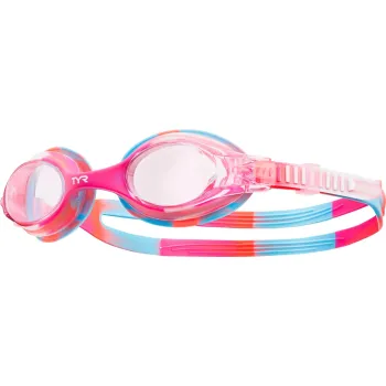 TYR - ochelari inot copii - Swimple Google Tie Dye - albastru roz