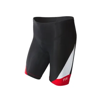 TYR Tri Short Barbati Carbon 9" negru-rosu
