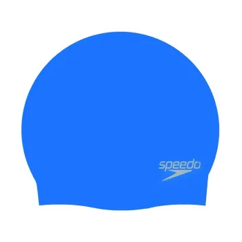 Speedo - casca inot silicon - Plain Moulded - Albastru neon