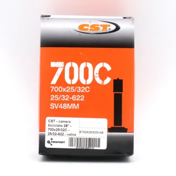 CST - camera bicicleta 28" - 700x25/32C - 25/32-622 - valva auto SV 48mm