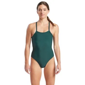Finis - Costume de baie intreg pentru femei - Skinback Solid - verde pine