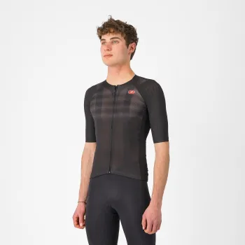 Castelli - tricou ciclism maneca scurta race fit - Aero Race 8S Jersey - 18-36 gr C - negru