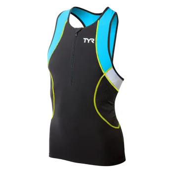 TYR Competitor top triatlon barbati negru-albastru-galben