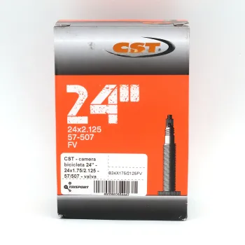 CST - camera bicicleta 24" - 24x1.75/2.125 - 57/507 - valva presta FV 35mm