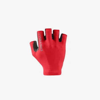 Castelli - manusi ciclism degete scurte - Espresso W Glove - rosu deschis