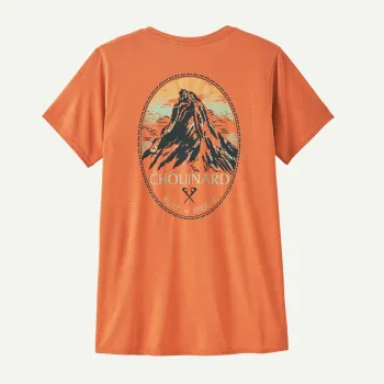 Patagonia - tricou - W Capilene Cool Daily Graphic Lands - Portocaliu