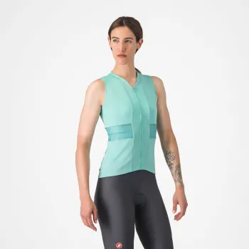 Castelli - maiou ciclism - Anima 4 Sleeveless - 20-35 gr C - albastru deschis