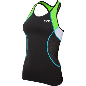 TYR - Maiou Competitor Femei - negru verde