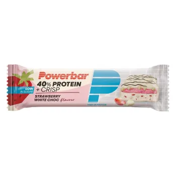 Powerbar - baton proteic - Protein+ 40% - capsuni ciocolata alba - 40g