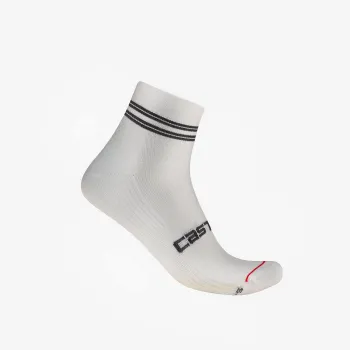 Castelli - sosete ciclism - Anima 7 Sock - alb