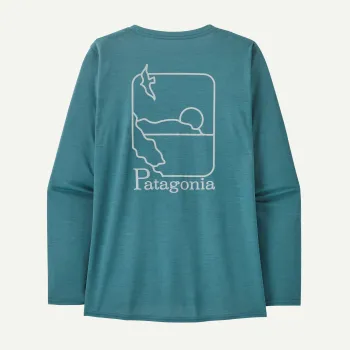 Patagonia - bluza - W Capilene Cool Daily Graphic Waters - Albastru