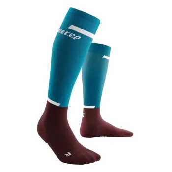 CEP - sosete compresie inalte - the run socks tall v4 W - petrol | dark red