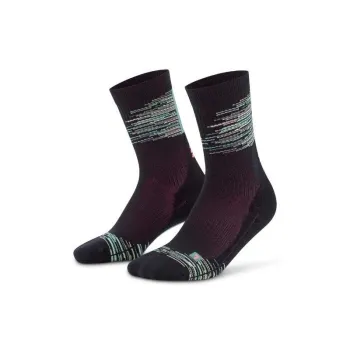 CEP - sosete compresie medii - paris vibes 80`s socks mid cut W - black | green mix