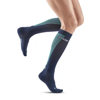 CEP - sosete compresie inalte - ultralight socks tall v3 - blue | light blue