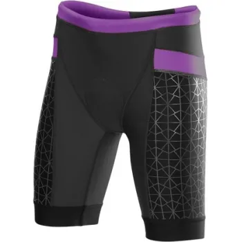 TYR - FEMALE 8IN COMP TRI SHORT - Negru Mov