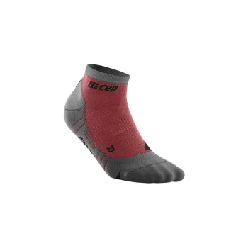 CEP - sosete compresie peste glezna - hiking light merino low-cut socks W - berry | grey