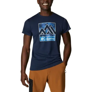 Columbia - Tricou Barbati Columbia Zero Rules Short Sleeve Graphic Shirt - albastru