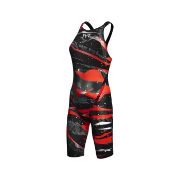 TYR Avictor Omaha Nights Open Back Negru-Rosu