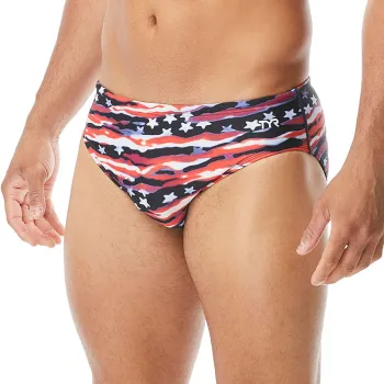 TYR - Slip baieti/ barbati - All American - rosu-albastru