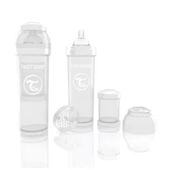 Biberon Anticolici Twistshake 330 Ml - Alb