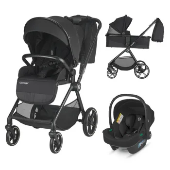 Carucior modular 3in1 Coccolle Lissia Anthracite+Scoica auto iSize Coccolle Knox Black