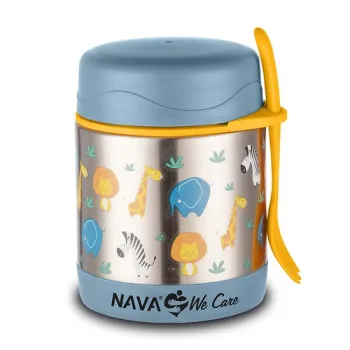 Caserola inox Nava We care 350 ml Animal Blue