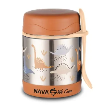 Caserola inox Nava We care 350 ml Dino Brown