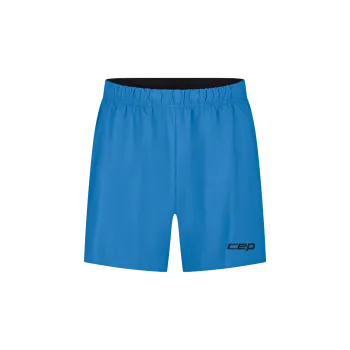 Pantaloni scurți alergare CEP Core Run Loose Fit - albastru | rezistenți vânt