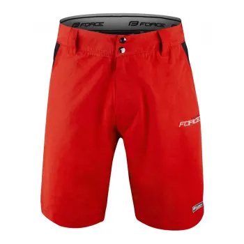 Pantaloni Force Blade MTB cu sub-pantaloni cu bazon rosu L