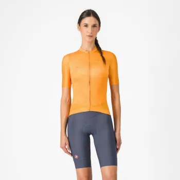 Pantaloni scurti Castelli Prima 2, pentru femei, albastru amurg/rosu hibiscus, M