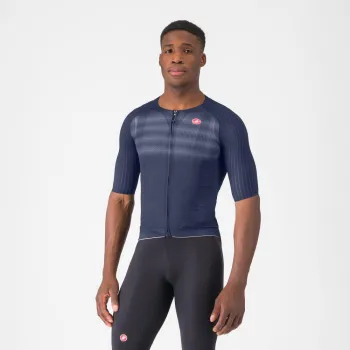 Tricou cu maneca scurta Castelli Aero Race 8S, pentru barbati, albastru belgian, XL