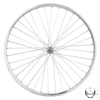 Roata fata Force Prime 28 622x21 36H argintie