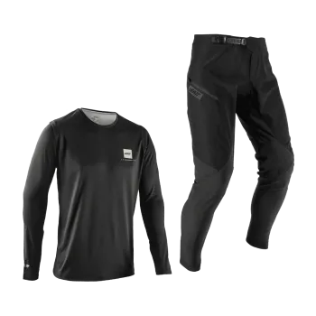 Bluza si Pantaloni Leatt Ride Kit MTB 1.0 Ghost Black M