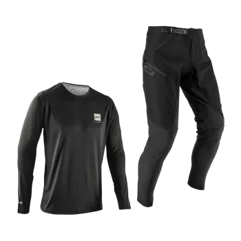 Bluza si Pantaloni Leatt Ride Kit MTB Gravity 1.0 Jr Ghost Black XL