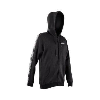 Hanorac Leatt Tech Zip-Hoodie Black M