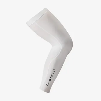Incalzitoare picioare Castelli UPF 50+ Leg 3, unisex, alb XL