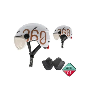 Casca GLOOB Urban cu urechi detasabile Alb-Maro L