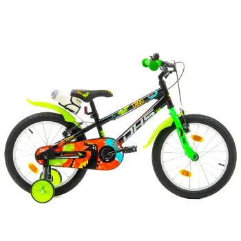 Bicicleta Copii DHS Dino - 18 Inch, Negru Reambalat