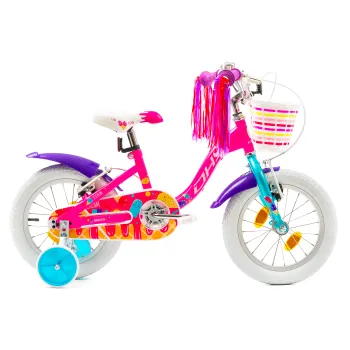 Bicicleta Copii DHS Icecream - 16 Inch, Roz Reambalat