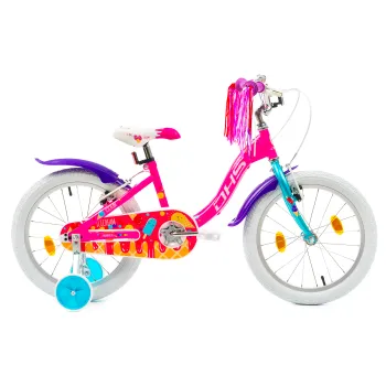 Bicicleta Copii DHS Icecream - 18 Inch, Roz Reambalat
