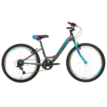 Bicicleta Copii DHS Modesty - 24 Inch, Gri Reambalat