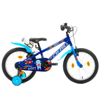 Bicicleta Copii DHS Rocket - 18 Inch, Albastru Reambalat