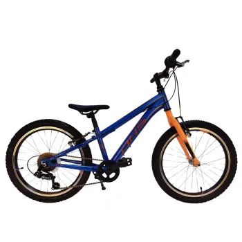 Bicicleta Copii DHS Sonic - 20 Inch, Albastru-Portocaliu Reambalat
